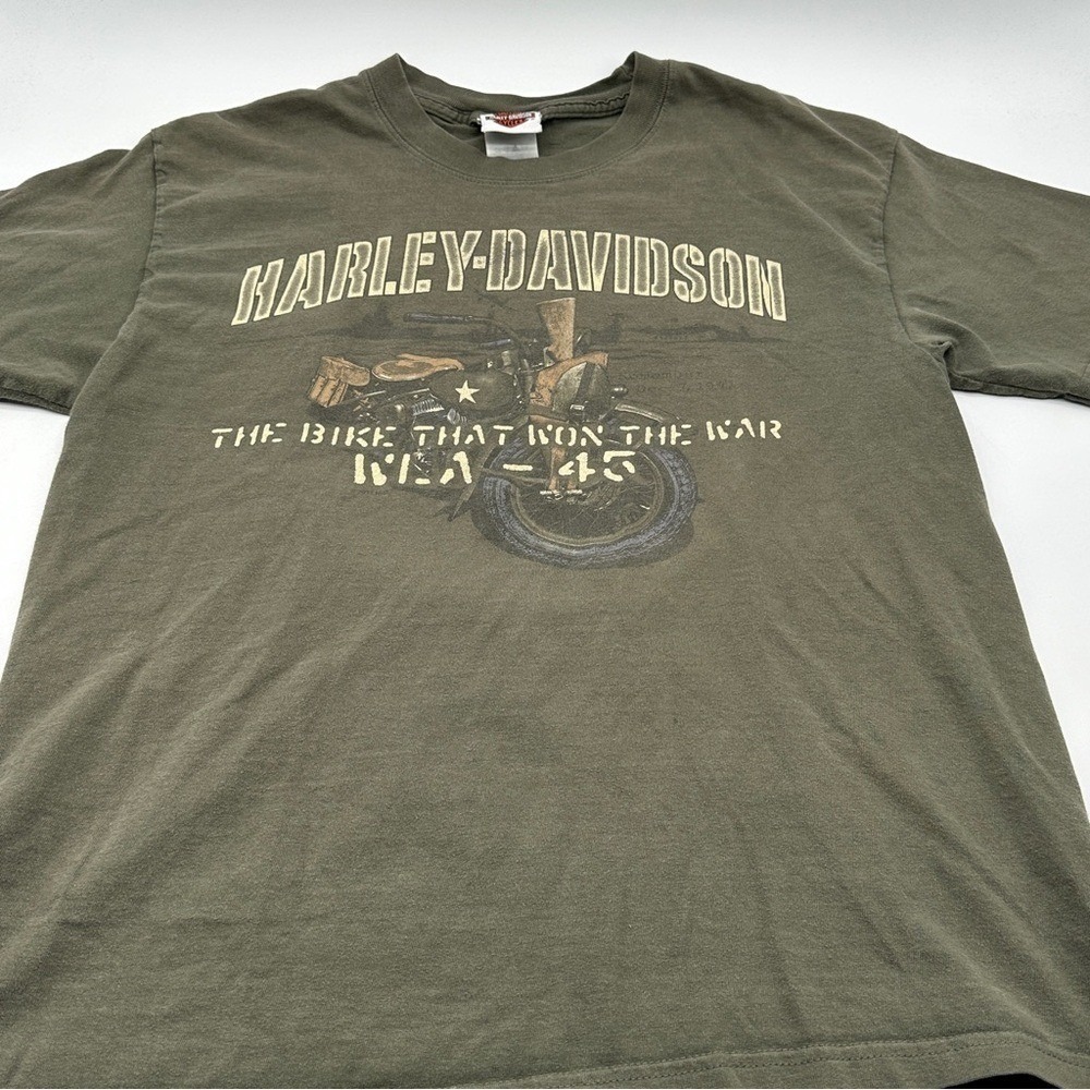 Harley Davidson Hanes Vintage the bike that won the war t shirt size Large
